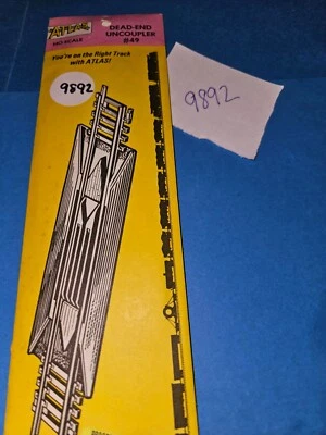 ATLAS DEAD END UNCOUPLER TRACK, SEALED NEW (9892) - Image 1 of 2