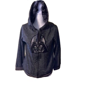 Star Wars Darth Vader Zip Front Hooded Sweat Shirt Size 12/14 Item # 1063245 - Picture 1 of 10