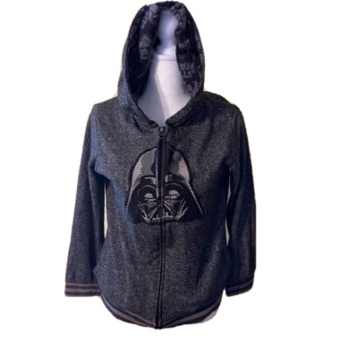 Star Wars Darth Vader Zip Front Hooded Sweat Shirt Size 12/14 Item # 1063245 - Image 1 of 4