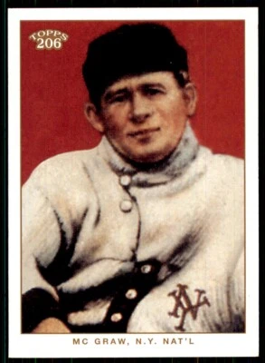 Tarjeta de béisbol 2002 Topps 206 John McGraw New York Giants #302 MLB Foto 1 de 2