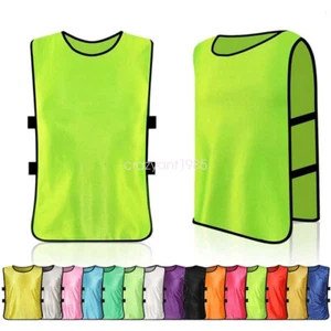 6 Soccer Basketball Pennies Adult Jerseys Sports Team Scrimmage Training Vests - Picture 1 of 26