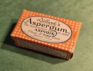 Vintage Dillard's Aspergum Aspirin - Empty Complimentary Pkg. Copyright 1928 - Picture 1 of 7