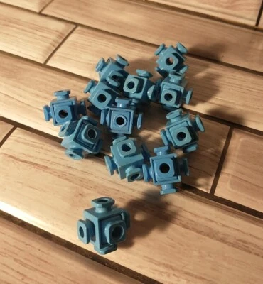 Fisher Price Construx Lote de 12 conectores azules Foto 1 de 2