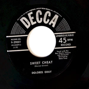DOLORES GRAY W/ THE RAY CHARLES SINGERS  FLOWERS FOR THE LADY  VINYL 45 81-101 - Picture 1 of 3
