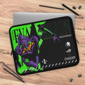 Anime Laptop Sleeve, Eva 01 Design, Evangelion Case, Gift for Anime, iPad cover - Picture 1 of 13