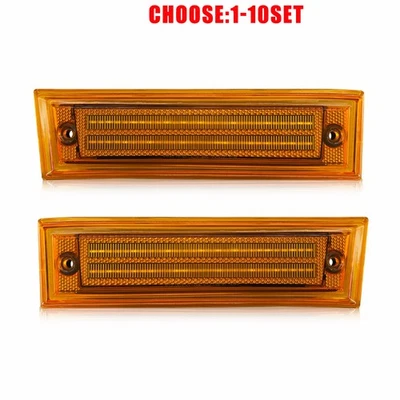 Side Marker Light Amber Front For Chevy GMC Pickup 1981-1991 C10 C20 R1500 2-10X - Image 1 of 4