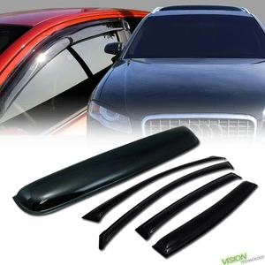 For 04-08 Maxima Sun Rain Wind Vent Window Visors W/Moonroof Moon Roof Deflector - Picture 1 of 2