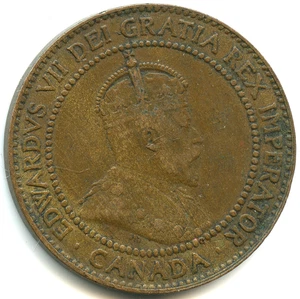 Canada one cent Edouard VII 1910 n°5738 - Imagen 1 de 2