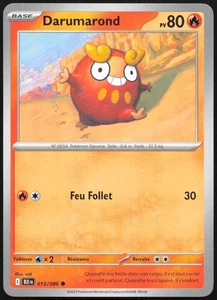 Carte Pokémon Darumarond 013/086 Foudre Noire Français - Picture 1 of 2