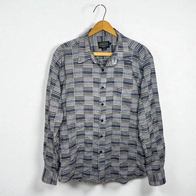 Pendleton Thomas Kay 100% Wool Button Down Shirt Men’s Large Stripe Long Sleeve - Image 1 of 4