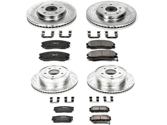 Kit de pastillas de freno y rotor delanteras y traseras para Suzuki XL7 2008 PM693BS 2007-2009 Foto 1 de 1