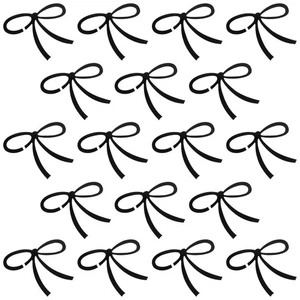  Etiquetas de bebida con arcos de 20 piezas: dijes de copa de vino con moño de acrílico etiqueta de bebida - Imagen 1 de 12