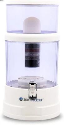 Sistema de filtro de agua por gravedad de encimera ZENWATER 6-G - Sistema de filtración alcalina Foto 1 de 4