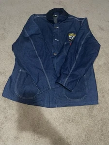 Vintage Dickies Denim Chore Mantel Gr. XXL Decke gefüttert Jacke Workwear - Bild 1 von 11
