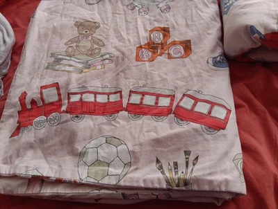 Dos Juguetes IKEA Vintage Trenes Lekrum Rosa Dos Edredones Edredón Cubierta ALGODÓN Foto 1 de 4