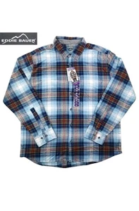 Eddie Bauer Bristol Flanellhemd kariert 100% Baumwolle Herren XXL Neu mit Etikett - Bild 1 von 19
