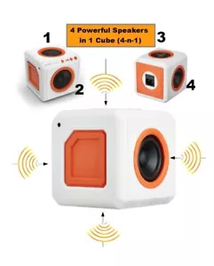 Bluetooth Vierwege Kickass Lautsprecher. Surround Sound, AUX-Eingangsbuchse, Netzkabel. - Bild 1 von 3