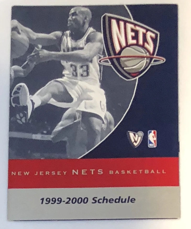 NETS DE NUEVA CAMISETA, 1999-2000, CALENDARIO, con STEPHON MARBURY, ¡FANTÁSTICO! Foto 1 de 1
