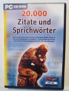 Ronomedia (Hrsg.): 20.000 Sprichwörter PC-CD Rom Software Computer - Bild 1 von 2