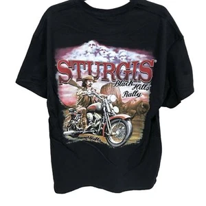 2016 STURGIS Harley Rushmore Black Hills 76th Bike Buffalo Rally T-SHIRT XL NWOT - Picture 1 of 5