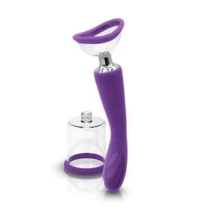 Brand New INYA Pump N Vibe Rechargeable Dual-Ended Vibrator & Pump Set Purple - Picture 1 of 4