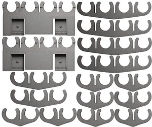 Ford 7.5mm Silver Spark Plug Wire Deluxe Mount & Separator Kit 65-77 Ford - Bild 1 von 2