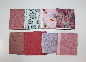 4 Yards Assorted Cotton Fabric   1/2 Yard Cuts - 8 Prints- Fabric Bundle-121 - Picture 1 of 2