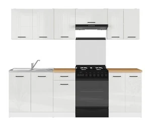 Kitchen units, white gloss kitchen units Junona, sold separately - Picture 1 of 70