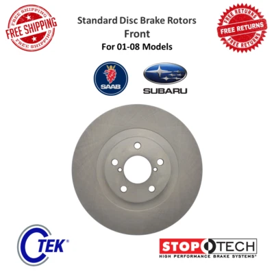 Rotor de freno de disco estándar StopTech C-Tek ventilado delantero para Saab 9-2X, Subaru Baja Foto 1 de 4