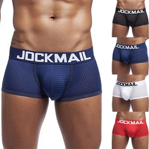 Boxer Shorts Mens Panties Underpants Sexy Briefs Underwear Bulge Pouch Mesh - Picture 1 of 18