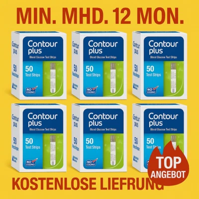 Contour Plus Teststreifen 6x 50 (300 Stück )
