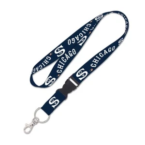 CHICAGO WHITE SOX RETRO LANYARD DETACHABLE BUCKLE NEW WINCRAFT 👀 - Picture 1 of 1