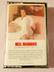 12 Greatest Hits, Vol. 2 by Neil Diamond (Cassette, Oct-1990, Columbia (USA)) - Picture 1 of 7