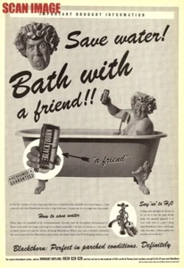 Anuncio de BLACKTHORN Dry Cider años 90 "Bath with a Friend" bebida anuncio impreso 720/25 - Imagen 1 de 1