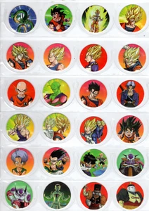 Dragon Ball Z Tazos 40/40 + 4/4 empty wrappers FULL SET! Peru, year 2021 - Picture 1 of 7
