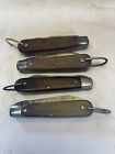 Lot Of 4 Vintage M. Klein Electrician Pocket Knives