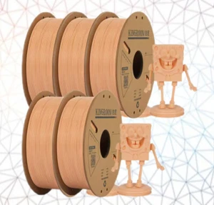 Nieuwe KINGROON 3D filament PLA Huidskleur nieuwe rol a 1 kilo. - Afbeelding 1 van 5