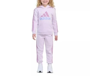 adidas Kids' 2-piece Set Fleece Hoodie & Pant  2T, 5, 7 - Picture 1 of 21