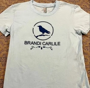 '13 Brandi Carlile Artist Baby Blue Bird Logo Red Rocks Design weiches T-Shirt - Bild 1 von 2