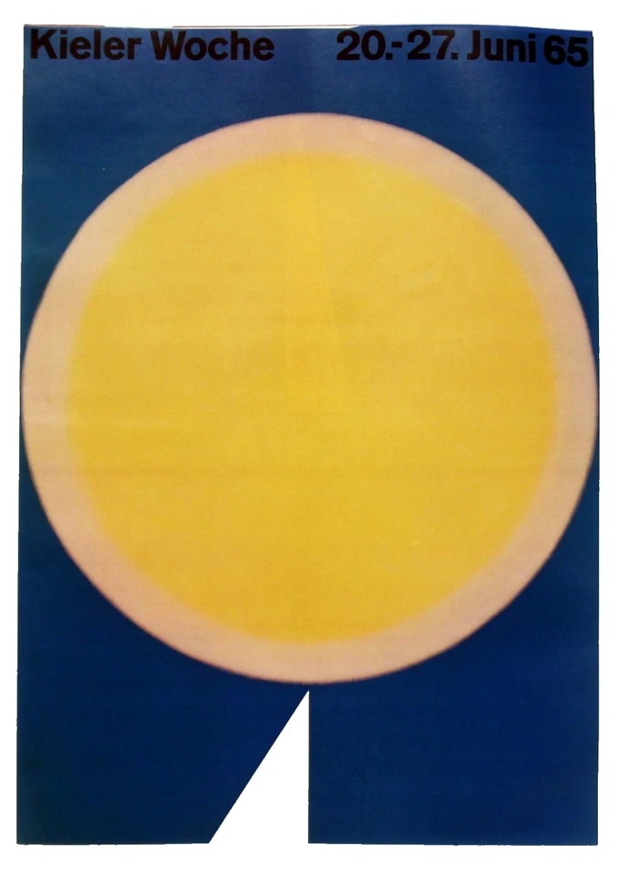 Plakat Poster KIELER WOCHE 1965-20.-27.Juni (Design Michael Engelmann, München) - Bild 1 von 1