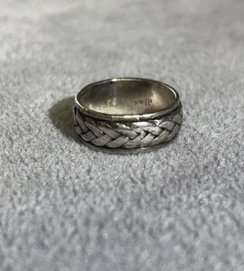 Size 6.5 Vintage 925 Sterling Silver Ring Band - Picture 1 of 7