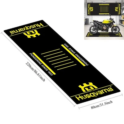 220*80CM For Husqvarna Motorcycle Garage Floor Pit Mat Factory Workshop carpet — 第 1/4 张图片