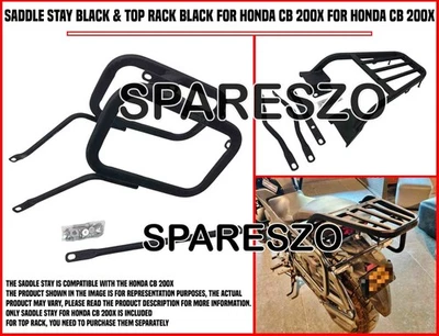 SADDLE STAY NEGRO Y SOPORTE SUPERIOR NEGRO APTO PARA HONDA CB 200X Foto 1 de 4