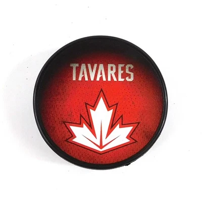 Disco de hóquei colecionável Copa do Mundo de Hóquei 2016 Canadá John Tavares WCH - Imagem 1 de 2