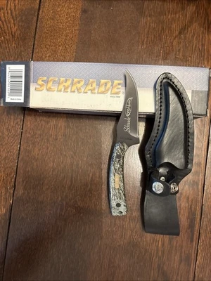 Camo Shrade Old Timer Sharp Finger W/ Leather Sheath - Care & Warranty Document - Image 1 of 2