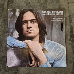 James Taylor Sweet Baby James Vinyl Record WS 1843 Green Label VG W/ Insert - Picture 1 of 10