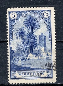 ESPAÑA MARRUECOS 1928 EDIFIL 107 USADO  MEZQUITA DE ALCAZARQUIVIR - Imagen 1 de 1