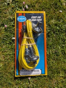 VW Beetle Spark Plug Wires Yellow Silicon Empi 9400 for Air-Cooled type 1 - Picture 1 of 2