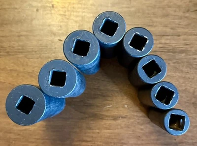 Snap-on USA 8 pc 1/2" Drive SAE Deep 6pt IMPACT Socket Set SIM - Image 1 of 3