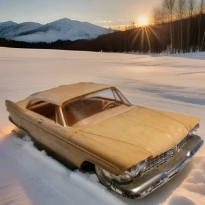 Jo-han 1959 Plymouth Fury 1/25 Unrestored Model Car. A Real Beauty. Parts Pieces - Picture 1 of 24